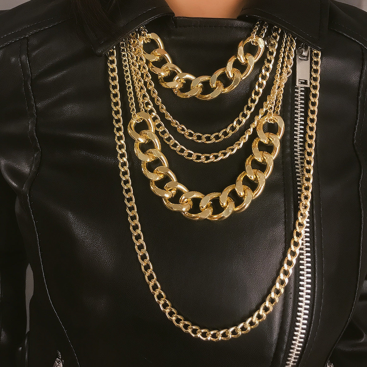 Chain Hollow-out Multilayer Necklace